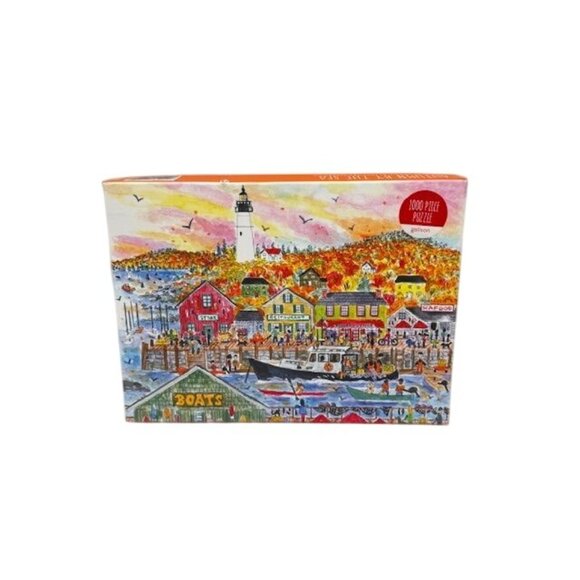 NEW in Box! Autumn By The Sea 1000 Piece Jigsaw Puzzle by Michael Storrings Gali - Picture 6 of 10